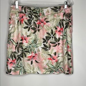 EP New York Tropical Floral Skort with Pink & Green